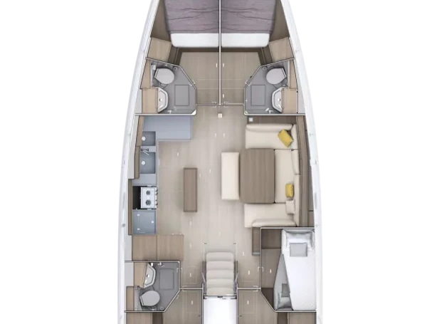 Bénéteau Oceanis 52 - 6 cab. między profesjonalistami a osobami prywatnymi w Gouvia