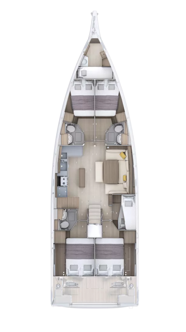 Wynajem w Kos- Bénéteau Oceanis 52 - 6 cab. na SamBoat