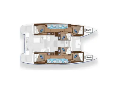 Wynajem Katamaran Lagoon z patentem 