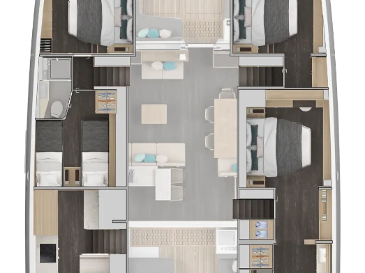 Wynajem Katamaran Lagoon z patentem 