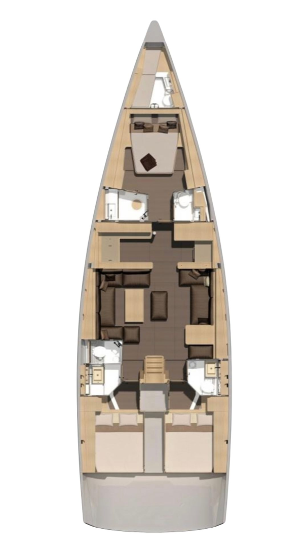 Wynajem Żaglowiec Dufour z patentem 