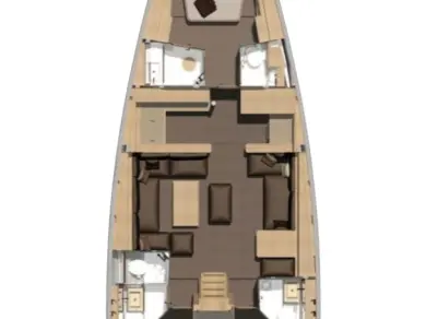 Wynajem Żaglowiec Dufour z patentem 