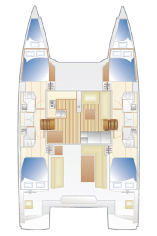 Wynajem Katamaran Nautitech z patentem 