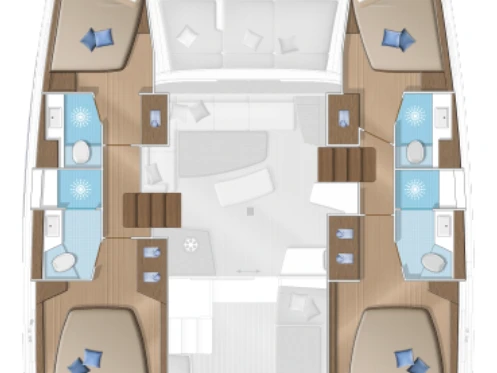 Wynajem Katamaran Lagoon z patentem 