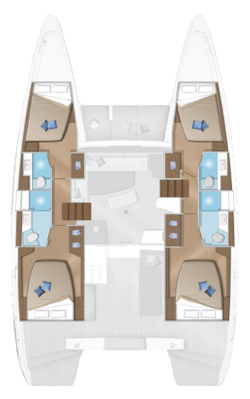 Wynajem Katamaran Lagoon z patentem 