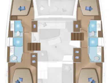 Wynajem Katamaran Lagoon z patentem 