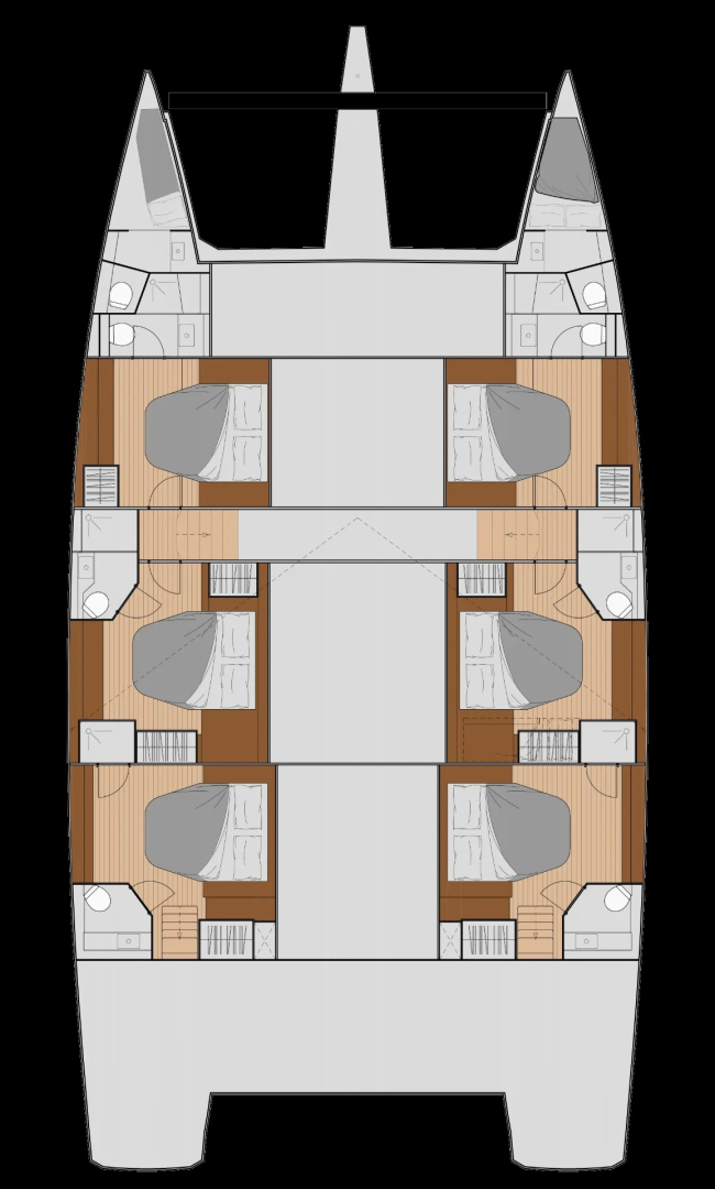 Fountaine Pajot Fountaine Pajot Samana 59 - 6 + 2 cab między profesjonalistami a osobami prywatnymi w Procida