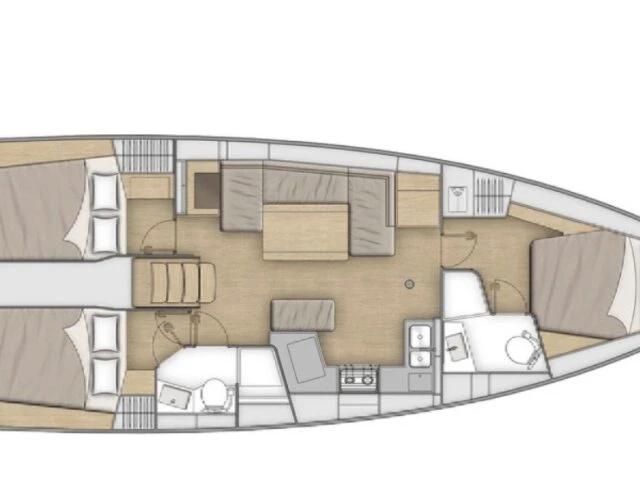 Wynajem Żaglowiec Bénéteau z patentem 