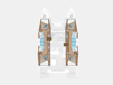 Wynajem Katamaran Lagoon z patentem 