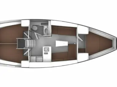 Bavaria Cruiser 37 między profesjonalistami a osobami prywatnymi w Sukosan
