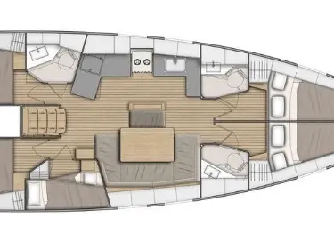Wynajem Żaglowiec w Lefkáda - Bénéteau Oceanis 46.1