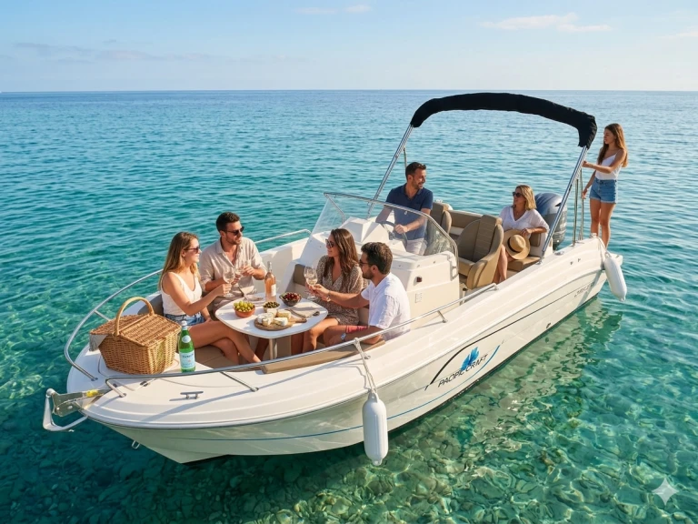 Wynajem Motorówka w Can Pastilla - Pacific Craft Q670 'Atlas' (10p/200hp)