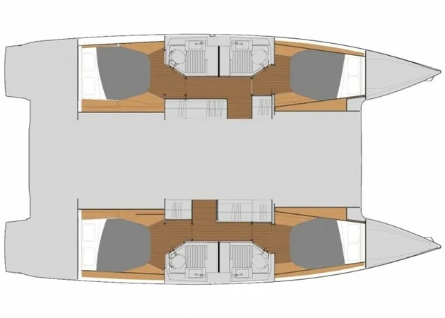 Fountaine Pajot Astrea 42 między profesjonalistami a osobami prywatnymi w Primosten