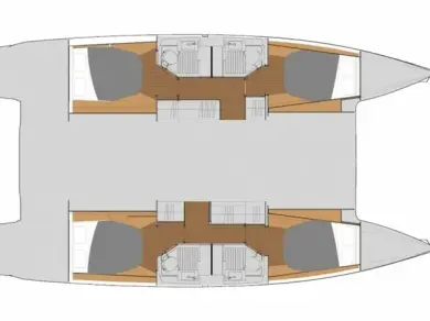 Fountaine Pajot Astrea 42 między profesjonalistami a osobami prywatnymi w Primosten