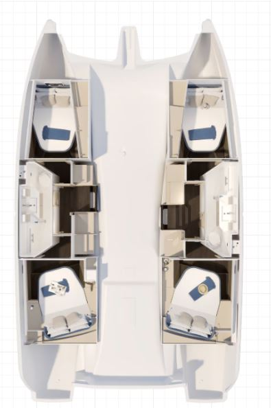 Wynajem Katamaran w Saint-Mandrier-sur-Mer - Fountaine Pajot Fountaine Pajot FP 41 Quatuor 2