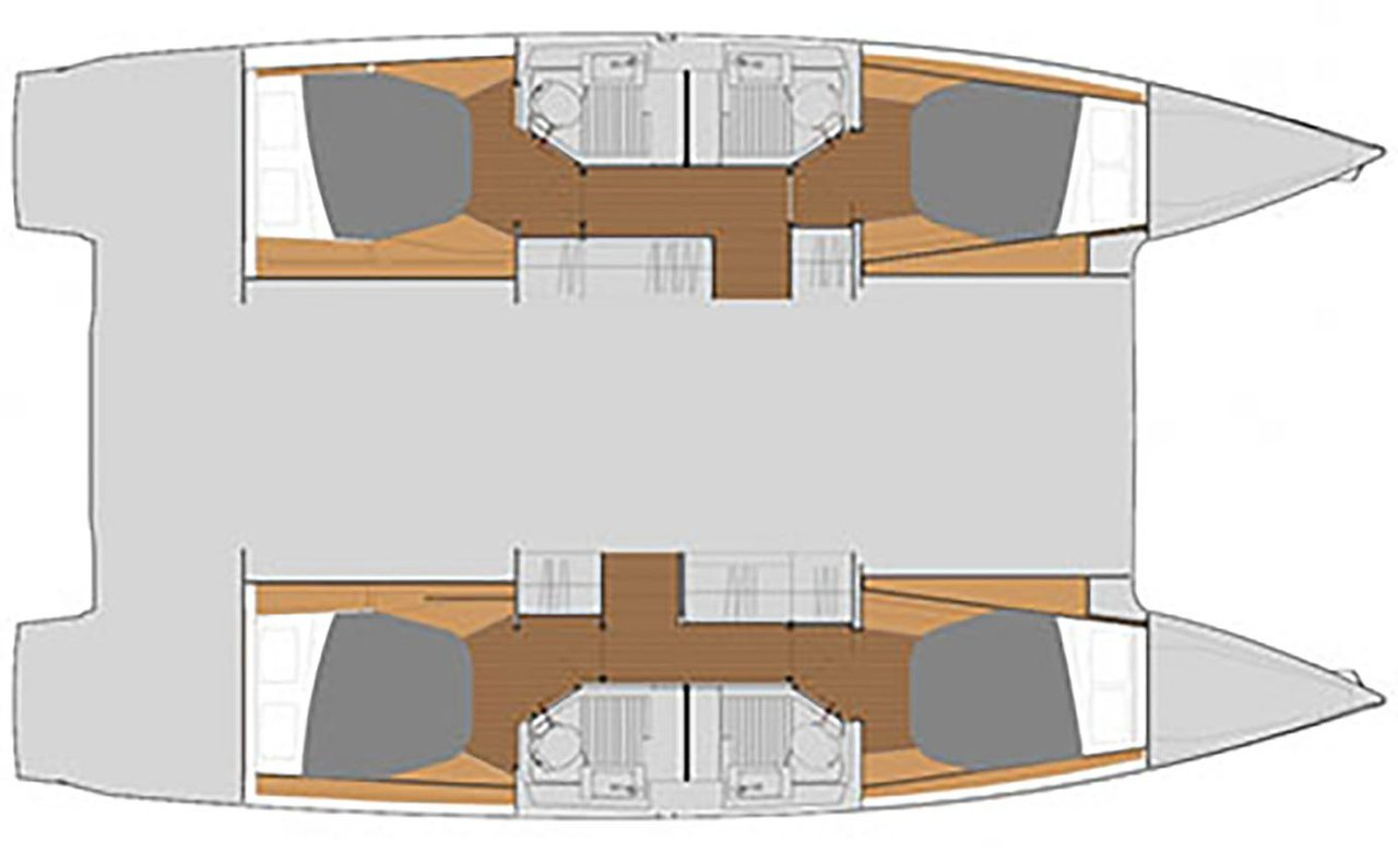 Wynajem Katamaran Fountaine Pajot z patentem 