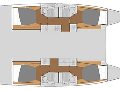 Wynajem Katamaran Fountaine Pajot z patentem 