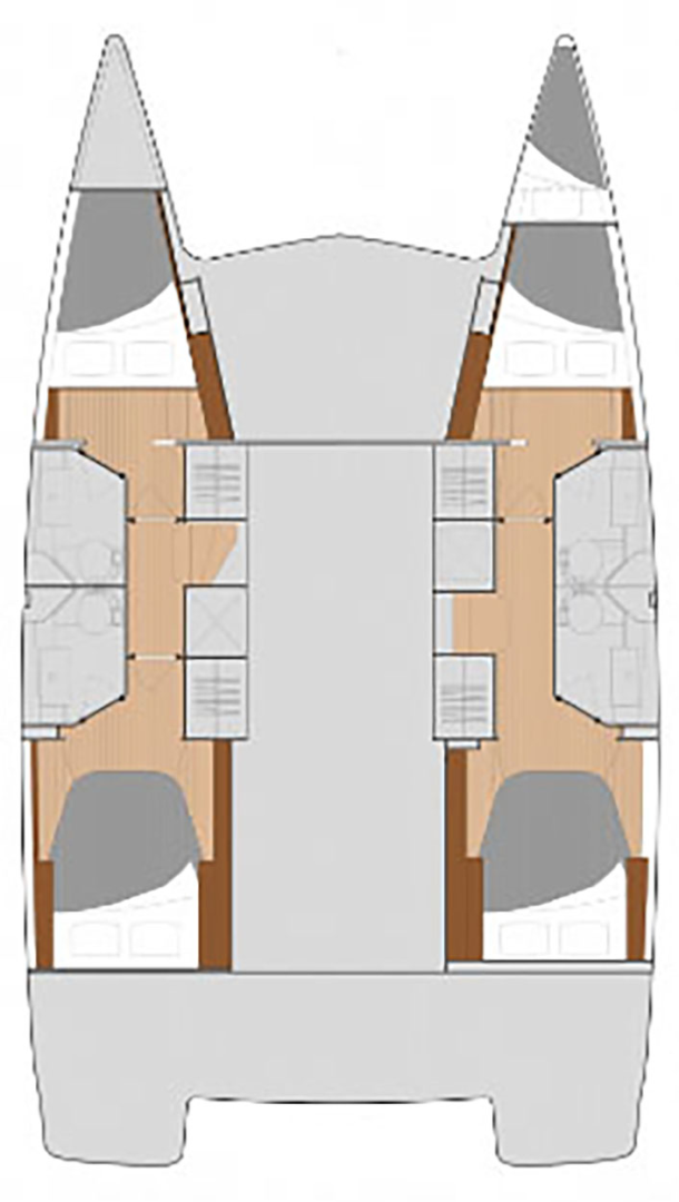 Fountaine Pajot Isla 40 między profesjonalistami a osobami prywatnymi w Paros (wyspa)