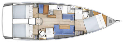 Wynajem Żaglowiec w Bormes-les-Mimosas - Jeanneau Sun Odyssey 410