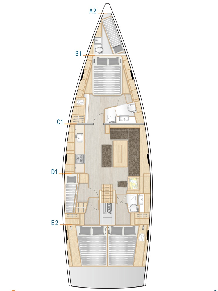 Wynajmij Hanse Hanse 508 w Donji Seget