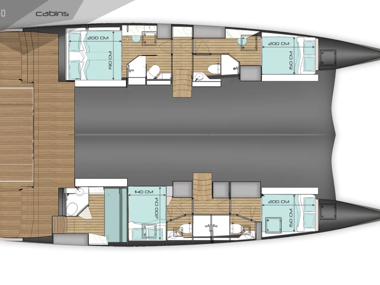 Wynajem w Olbia- Wave Catamarans Wave 50 - 5 cab. na SamBoat