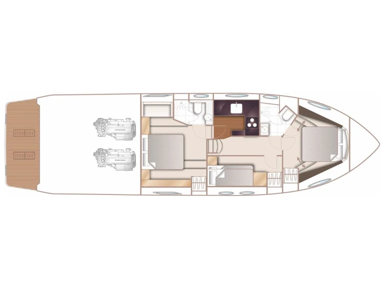 Wynajem łodzi Castellammare di Stabia tanio Princess 52 Fly