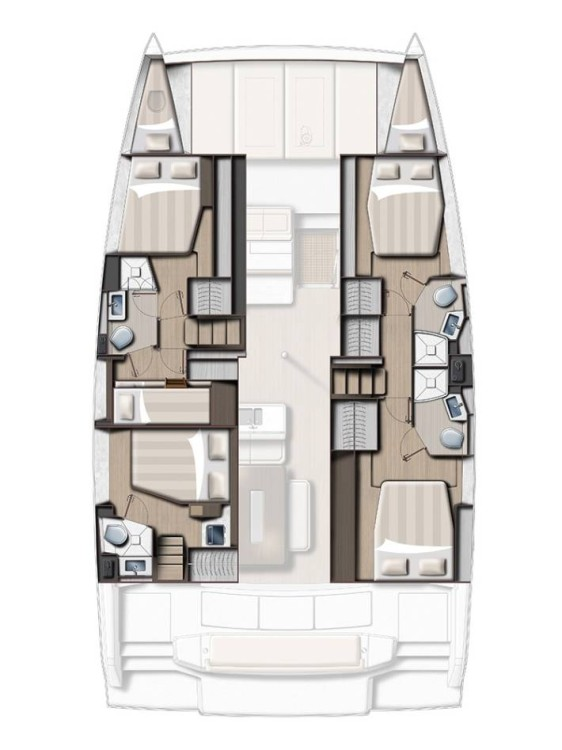 Wynajem Katamaran BALI 4.6 5 CABINES NUM 4 z patentem 