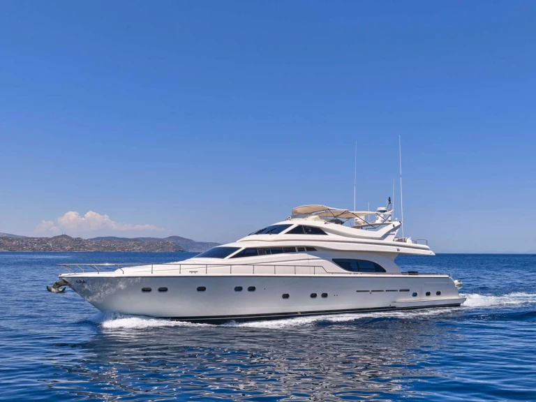 Wynajem w Lavrio- Ferretti APE&Iota;RON BLUE na SamBoat
