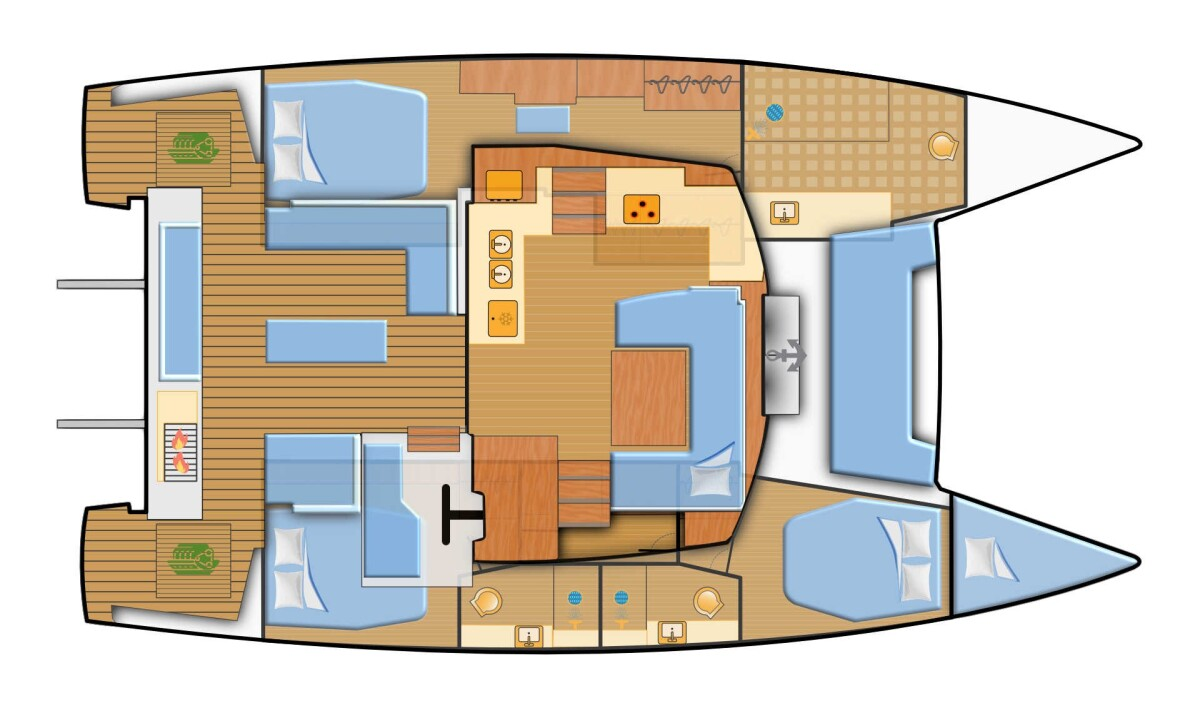 Wynajem łodzi Fountaine Pajot Elba 45 w Naxos (City) na SamBoat 