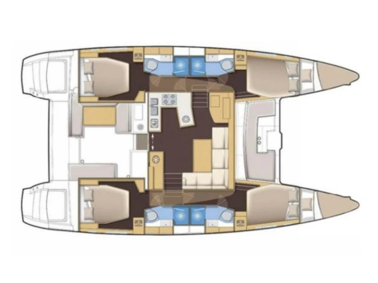 Wynajem Katamaran Lagoon z patentem 