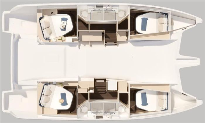 Wynajem w Alimos- Fountaine Pajot Fountaine Pajot FP 44 Quatuor - 4 + 2 cab. na SamBoat