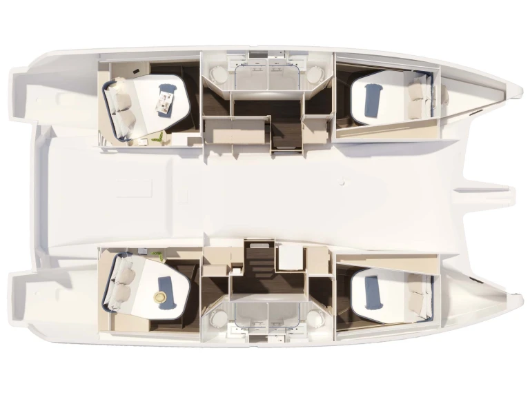 Fountaine Pajot FP 44 /6 cab między profesjonalistami a osobami prywatnymi w Nea Peramos