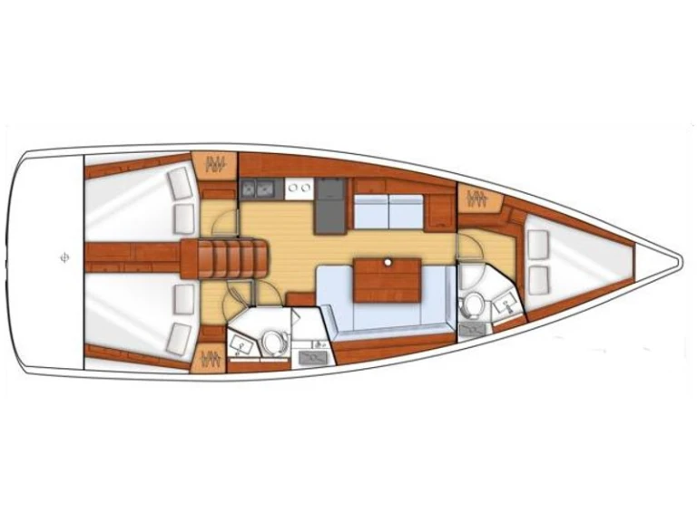 Wynajem łodzi Gouvia tanio Oceanis 41 /3cab