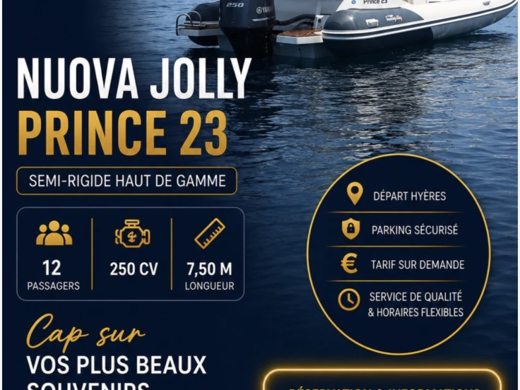 Nuova Jolly Prince 23 między profesjonalistami a osobami prywatnymi w Hyeres