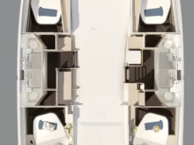Wynajem Katamaran w Donji Seget - Fountaine Pajot Fountaine Pajot FP 44 Quatuor ELECTRIC - 4 + 1 cab.