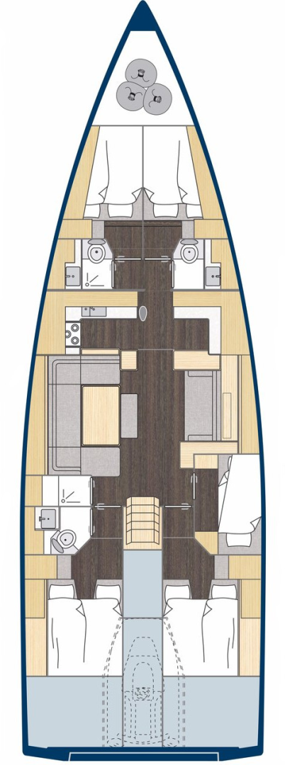 Wynajem łodzi Bavaria Bavaria C57 Holiday w Kaštela na SamBoat 