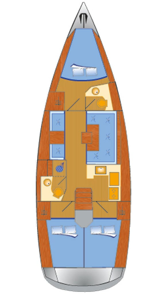 Jeanneau Sun Odyssey 419 między profesjonalistami a osobami prywatnymi w Punat