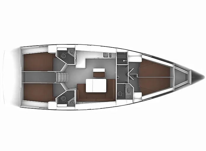 Bavaria Cruiser 46 między profesjonalistami a osobami prywatnymi w Lefkáda