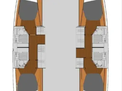 Wynajem Katamaran w Nikiána - Fountaine Pajot Fountaine Pajot FP 41 Quatuor 4