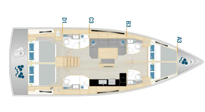 Wynajem Żaglowiec w Lavrio - Hanse Hanse 460