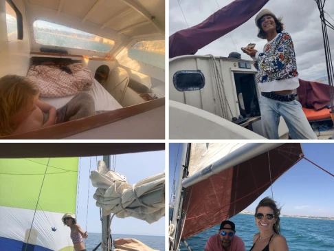 BoB cat Shamrock catamaran między profesjonalistami a osobami prywatnymi w Alvor