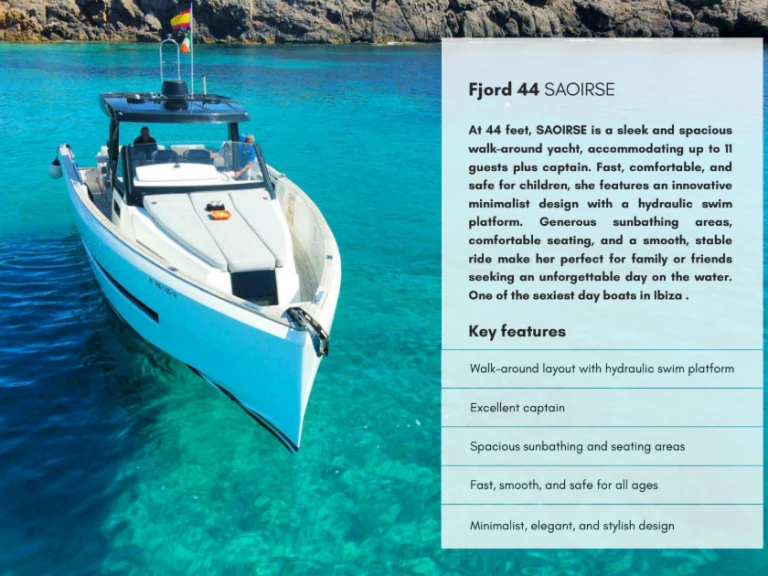 Wynajem w Santa Eularia des Riu- Fjord Fjord 44 Open na SamBoat
