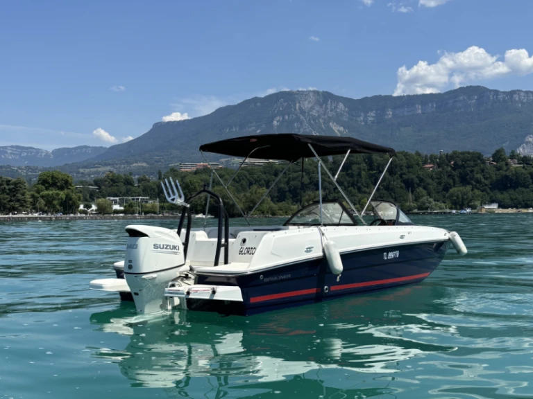 Bayliner Element E7 między profesjonalistami a osobami prywatnymi w Aix-les-Bains