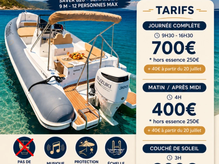 Wynajem łodzi Porto-Vecchio tanio Salpa Soleil 30