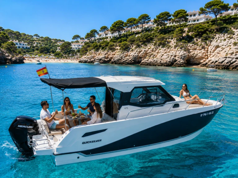 Quicksilver 675 Weekend między profesjonalistami a osobami prywatnymi w Palma de Mallorca