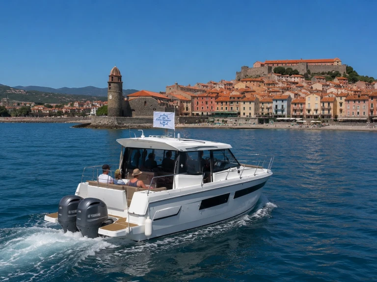 Jeanneau Merry Fisher 855 między profesjonalistami a osobami prywatnymi w Argelès-sur-Mer