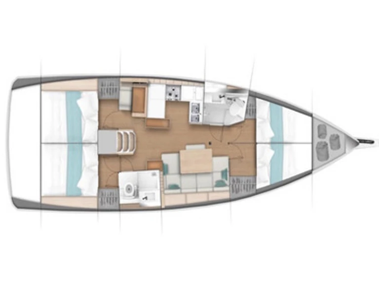 Jeanneau Sun Odyssey 440 między profesjonalistami a osobami prywatnymi w Antigua Island