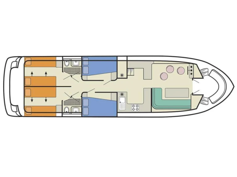 Le Boat Salsa A między profesjonalistami a osobami prywatnymi w Homps
