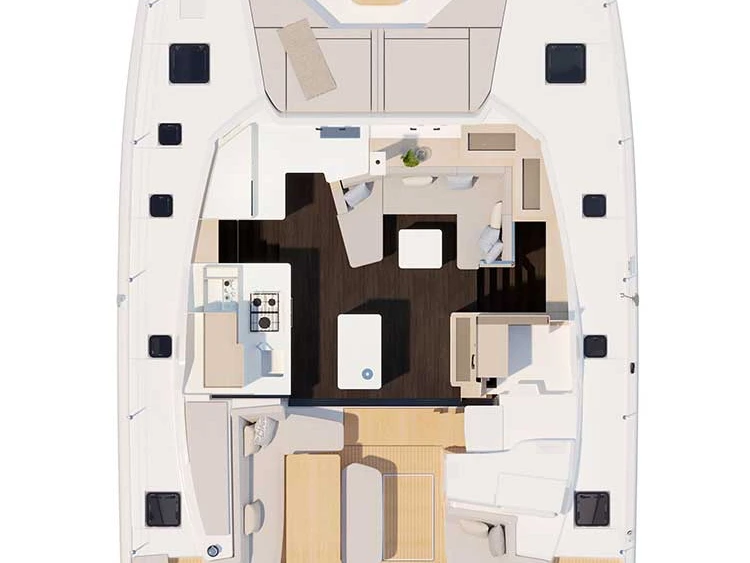 Wynajem łodzi Sibenik tanio Fountaine Pajot FP 44 Quatuor - 4 + 2 cab.