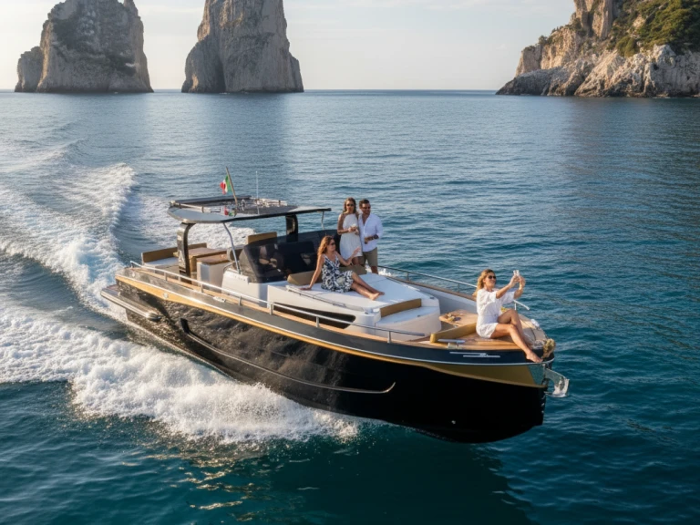 Allure 38 między profesjonalistami a osobami prywatnymi w Positano